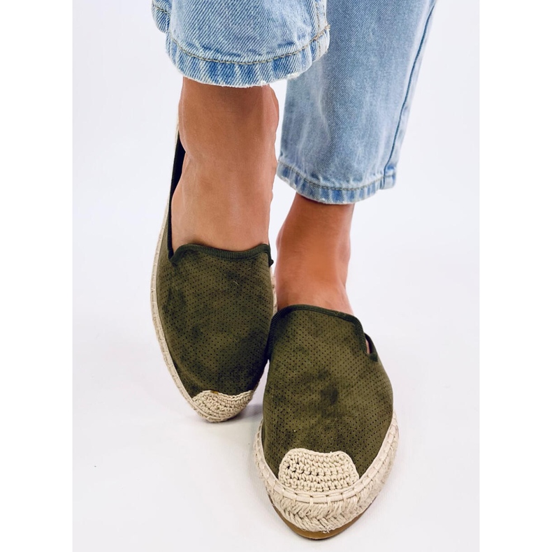Carmen Green espadrilles damtofflor grön 1