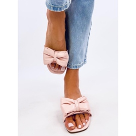 Mili Pink tofflor med rosett rosa 1