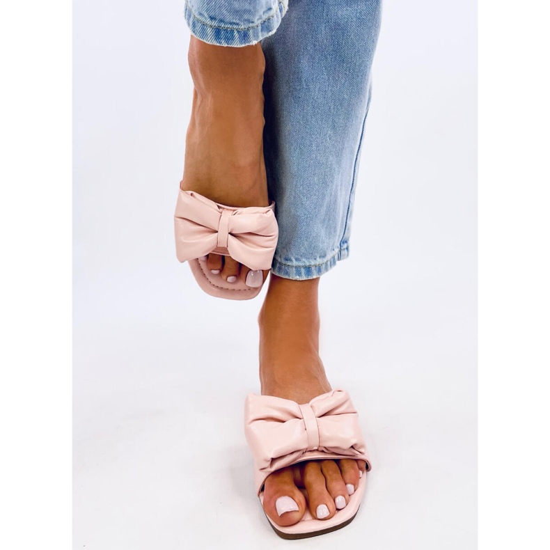 Mili Pink tofflor med rosett rosa 1