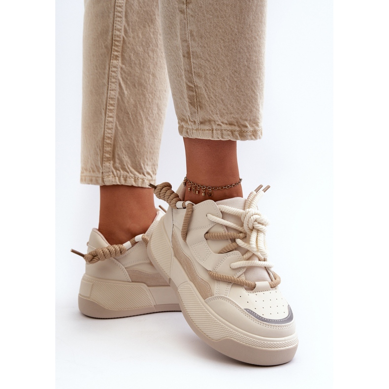 Platform Sneakers dam Beige Moariella 2