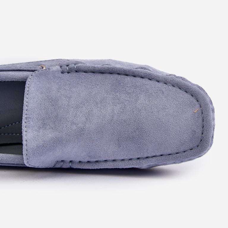 Slip-On mockasiner i mocka för män Blue Rayan blå 1