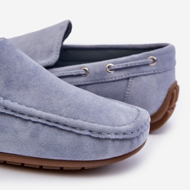 Slip-On mockasiner i mocka för män Blue Rayan blå 2