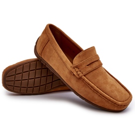Camel Wesley Mocka Loafers för män brun 5