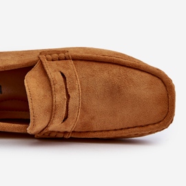 Camel Wesley Mocka Loafers för män brun 4