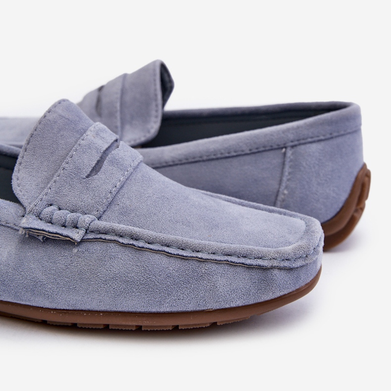 Blå Wesley mockamockasiner för män 2