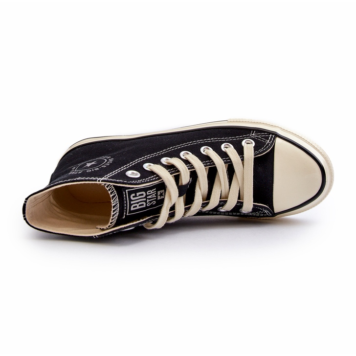 Höga sneakers för kvinnor Big Star NN274283 Svart 2