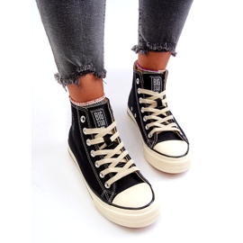 Höga sneakers för kvinnor Big Star NN274283 Svart 3