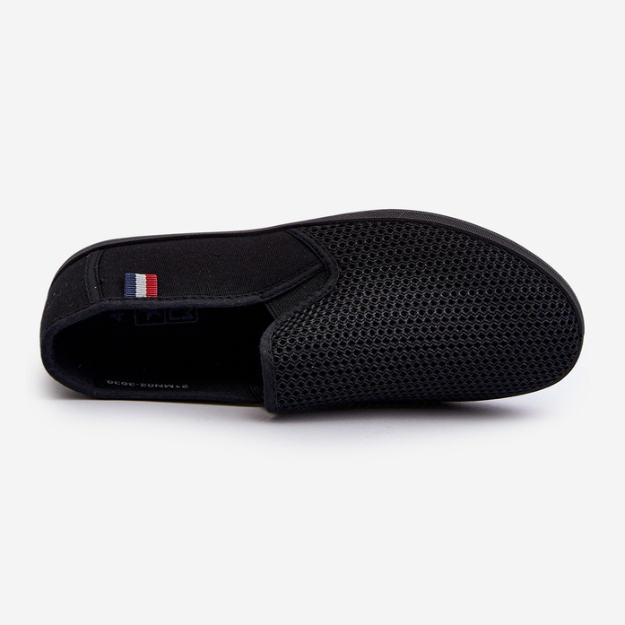 Openwork Sneakers Sneakers för män Svart Koboru 1