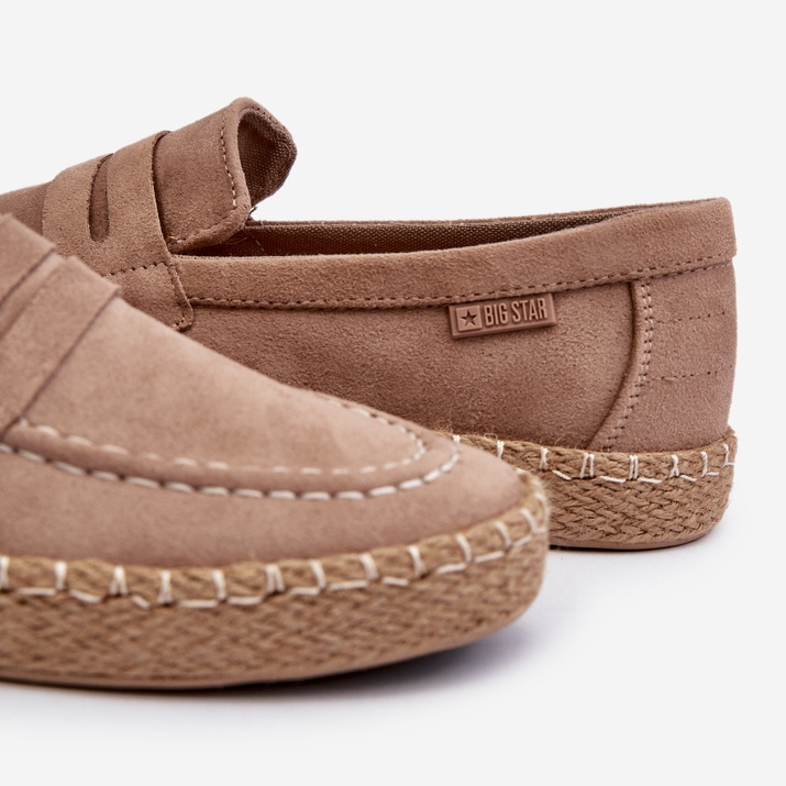 Eco Mocka Espadrilles för män Big Star NN174049 Beige brun 1