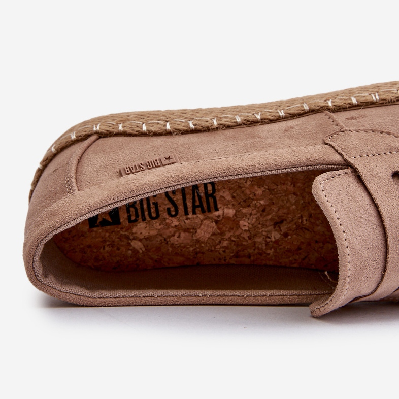Eco Mocka Espadrilles för män Big Star NN174049 Beige brun 2