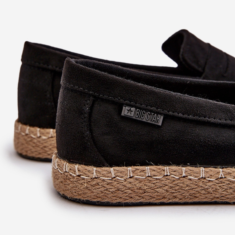 Eco Mocka Espadrilles för män Big Star NN174046 Svart 1