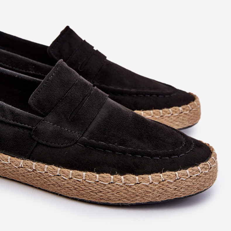 Eco Mocka Espadrilles för män Big Star NN174046 Svart 2