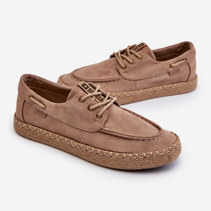 Espadrillor med snörning för män Big Star NN174054 Beige 2