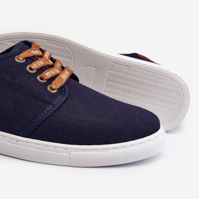 Big Star Sneakers för män NN176002 Memory Foam System Marinblå 2