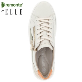 Skinnbekväma damsportskor, beige Remonte D1C01-81 1