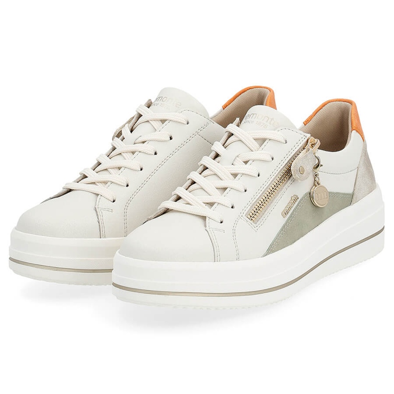 Skinnbekväma damsportskor, beige Remonte D1C01-81 2