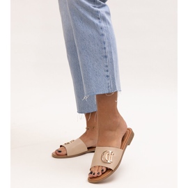 Beige spänne slides från Almeita 1