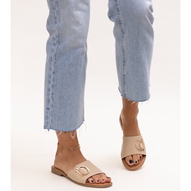 Beige spänne slides från Almeita 2