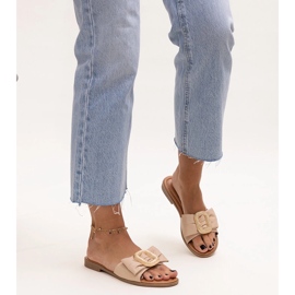 Beiga flipflops med Limera-spänne beige 1