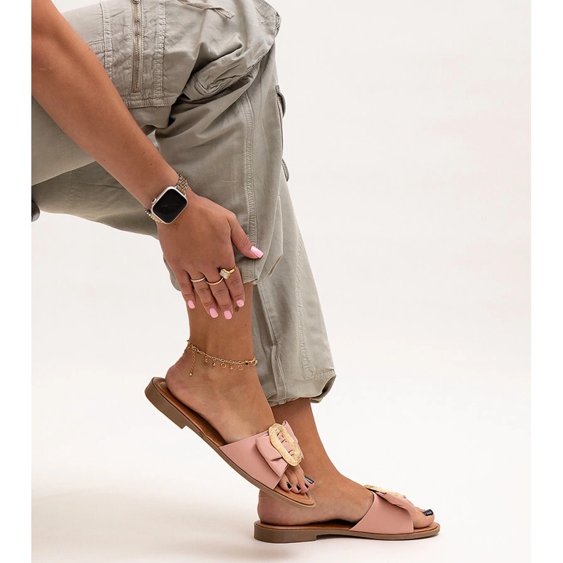 Rosa flipflops med Limera-spänne 1