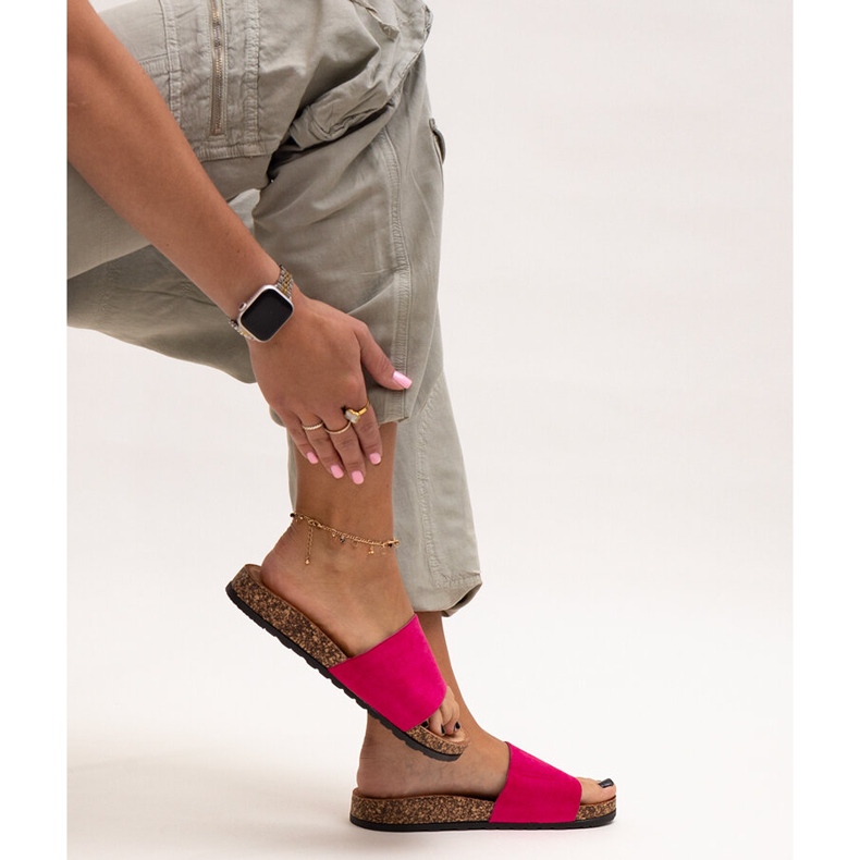 Klassiska flip-flops med Matilte korksula rosa 1