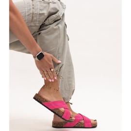 Tofflor med Ribera glans korksula rosa 1