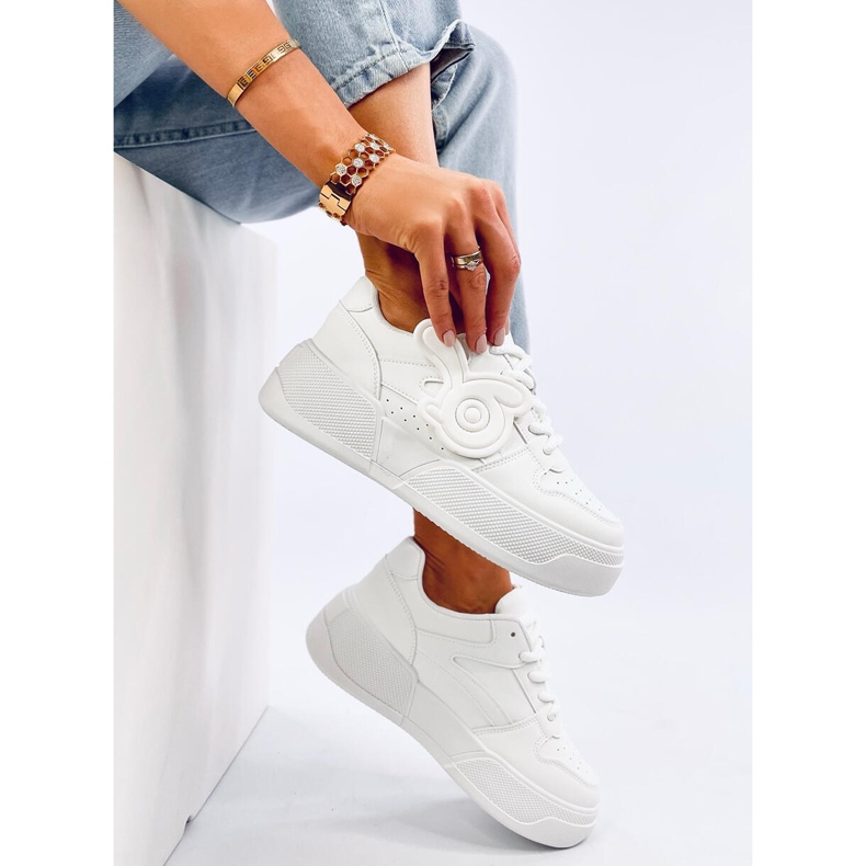 Broady Allwhite plattformssneakers vit 2