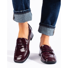 Sergio Leone vinröda patent loafers 2