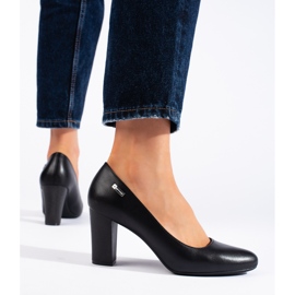 Svarta högklackade pumps för kvinnor från Sergio Leone 2