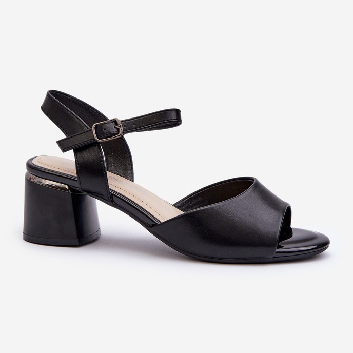 Lågklackade damsandaler Eco-läder Sergio Leone SK876 Svart 1
