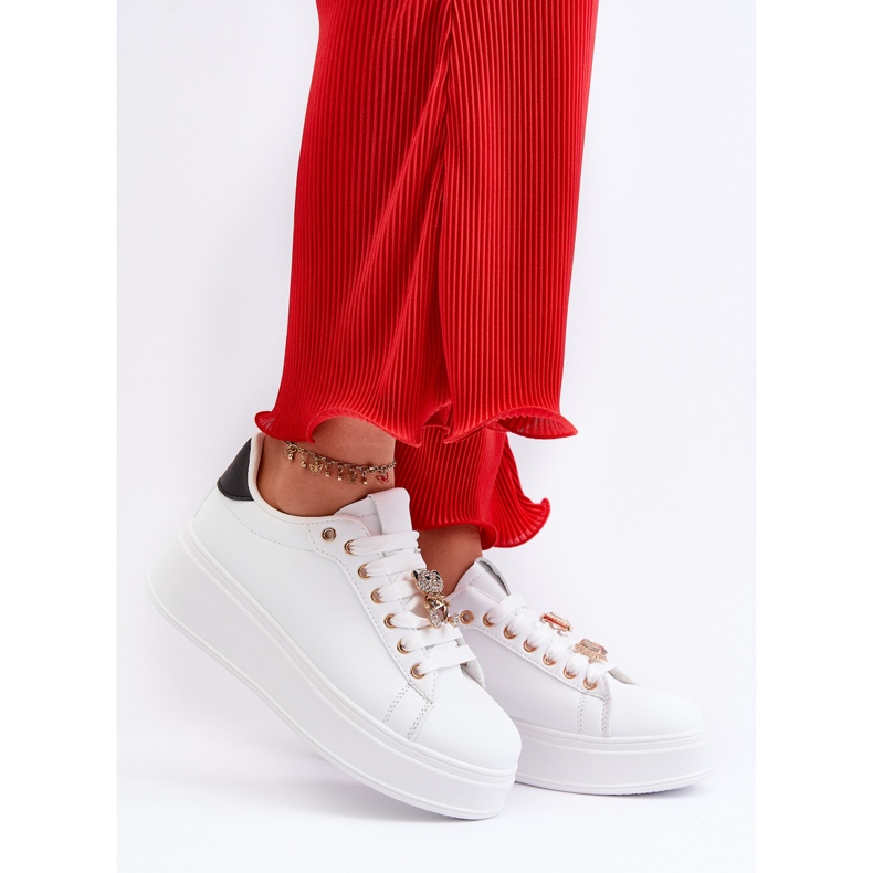 Sneakers för kvinnor med nallebjörn, vit Moanda 2