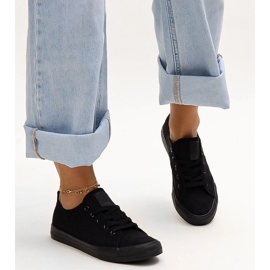 Svarta tyg sneakers Big Star LL274226 1