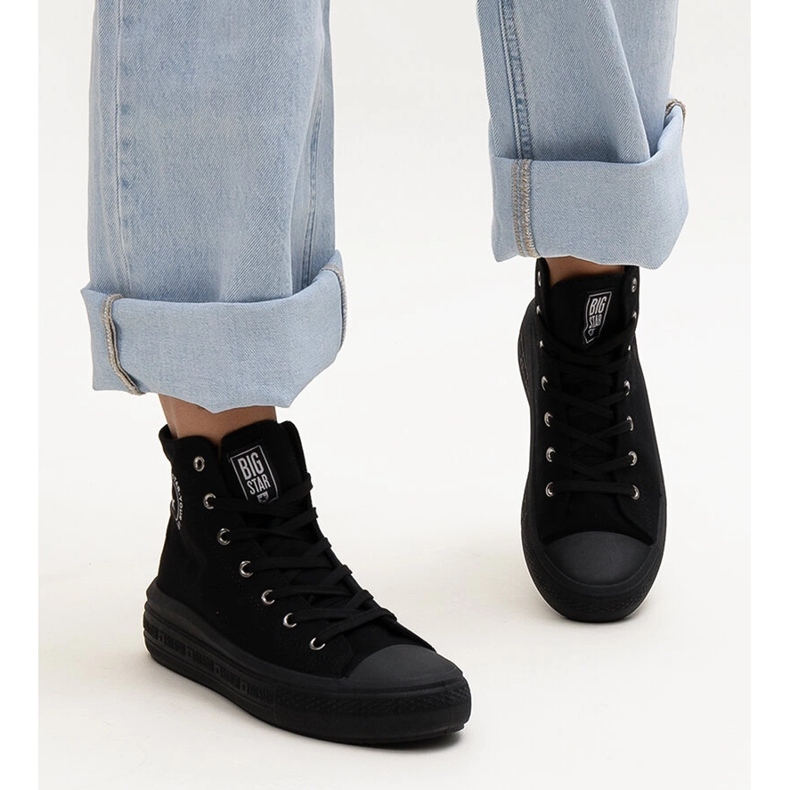 Svarta high-top sneakers Big Star LL274A182 1