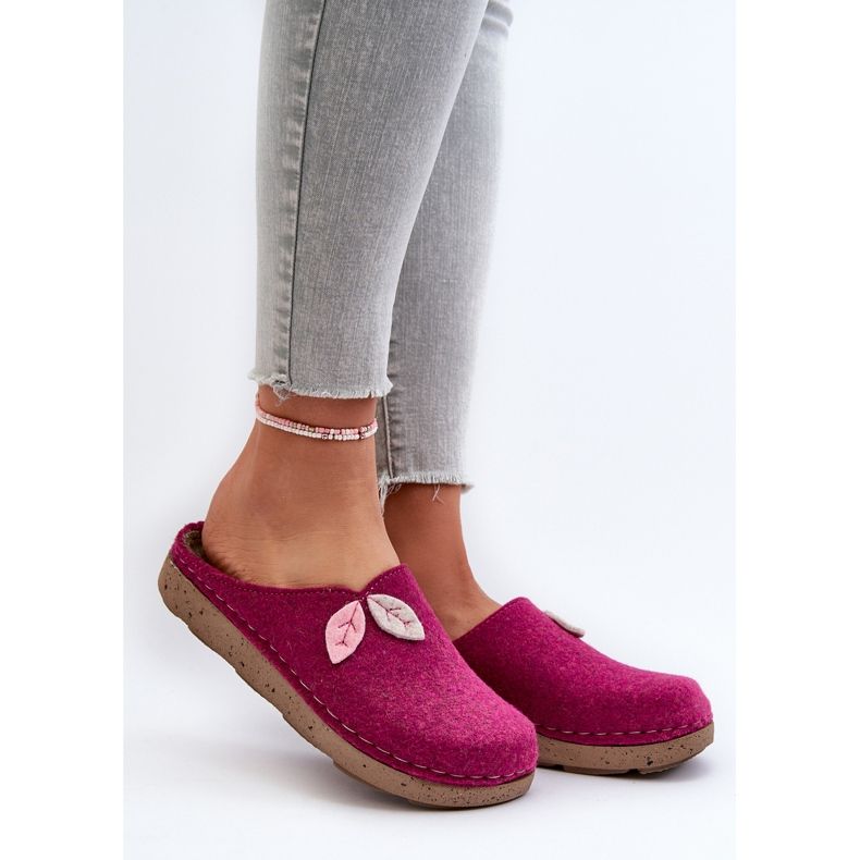Inblu filttofflor dam ED000013 Fuchsia rosa 2