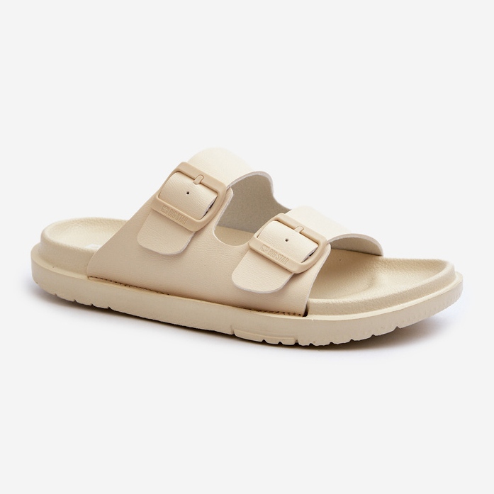 Lätt skum flip-flops för kvinnor med spännen Big Star NN274A752 Beige 1