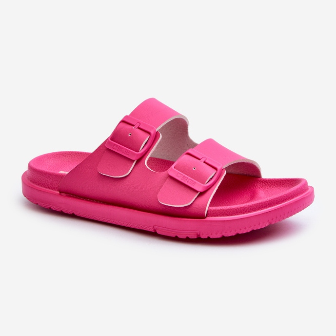 Lättviktsflip-flops för damer med spännen Big Star NN274A754 Fuchsia rosa 1
