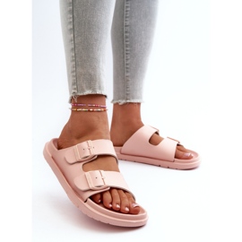 Lätt skum flip-flops för kvinnor med spännen Big Star NN274A753 Rosa 3