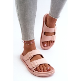Lätt skum flip-flops för kvinnor med spännen Big Star NN274A753 Rosa 4