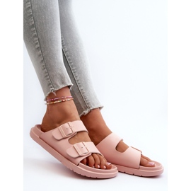 Lätt skum flip-flops för kvinnor med spännen Big Star NN274A753 Rosa 8