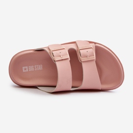 Lätt skum flip-flops för kvinnor med spännen Big Star NN274A753 Rosa 6