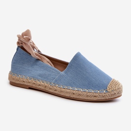Blå Ismanne bundna denim espadrillor 1