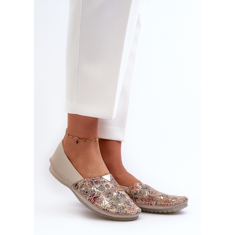 Läderballerinor för kvinnor Maciejka 1930B-04 Beige 1