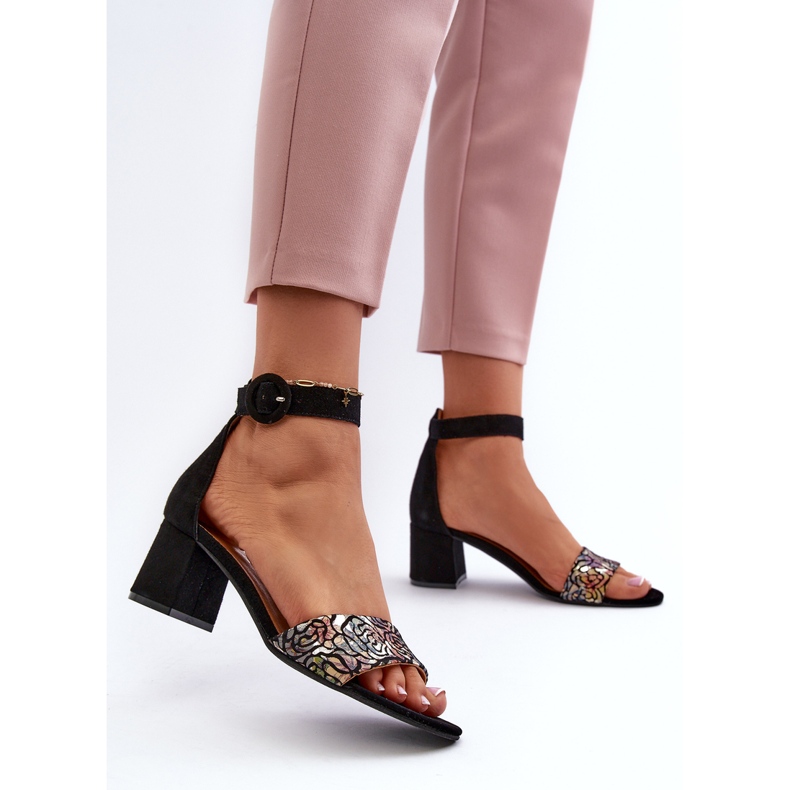 Mocka högklackade sandaler Maciejka 04141-48 Svart 2