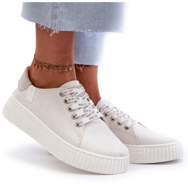 Damsneakers Memory Foam System Big Star NN276001 Vit 9