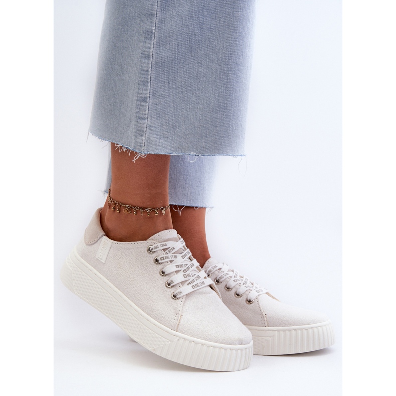 Damsneakers Memory Foam System Big Star NN276001 Vit 2