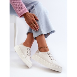 Damsneakers Memory Foam System Big Star NN276001 Vit 8