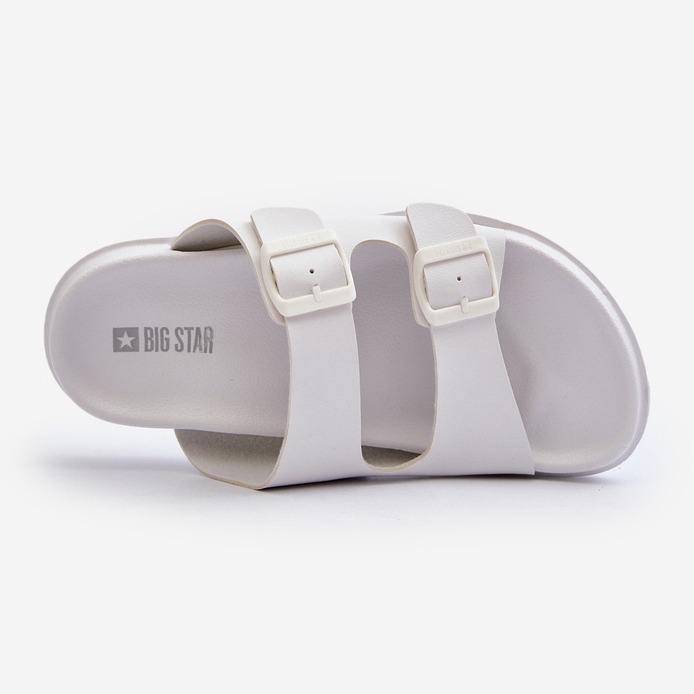 Lätta flip-flops för män med spännen Big Star NN174594 Vit 1