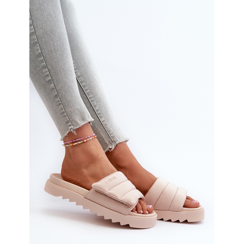 Flip-flops för kvinnor Big Star NN274773 Beige 1