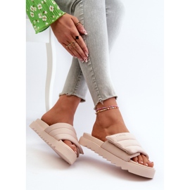 Flip-flops för kvinnor Big Star NN274773 Beige 2