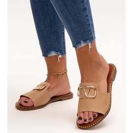 Beiga flipflops med Mariza-spänne beige 1